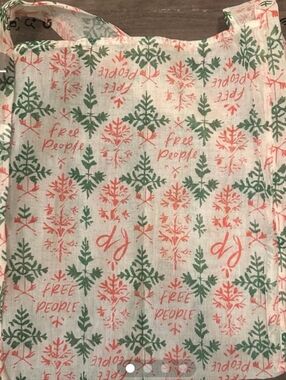 Free People Christmas Canvas Tote